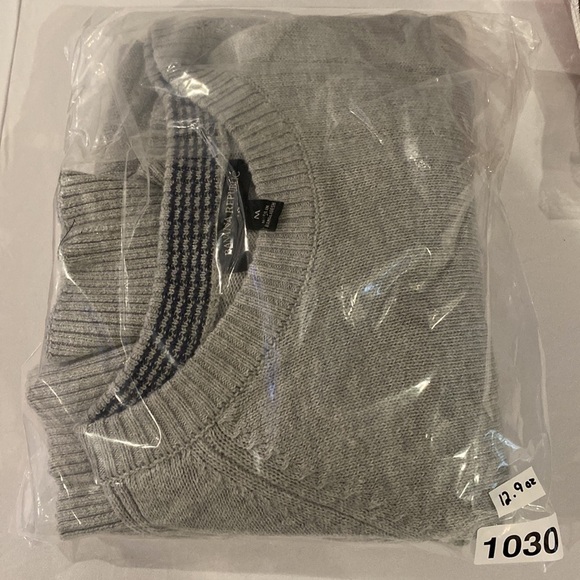 ⭐️ Banana Republic Cotton Blend Knit Crew Neck Ribbed Sleeve Sweater Size Medium - Picture 9 of 9